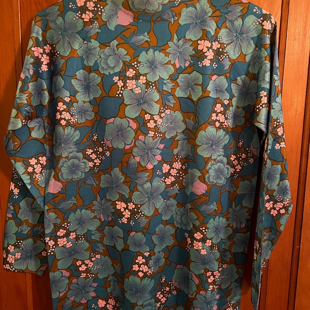 Vintage Tanya Crimplene Floral Fabric